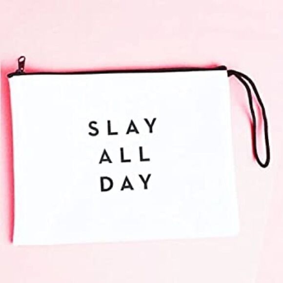 ✨Milly White Slay All Day Zipper Pouch - Picture 2 of 5